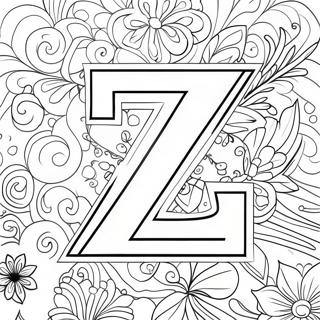 Letter Z Coloring Page 10617-8707