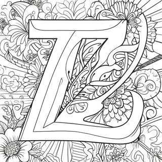 Letter Z Coloring Page 10617-8708