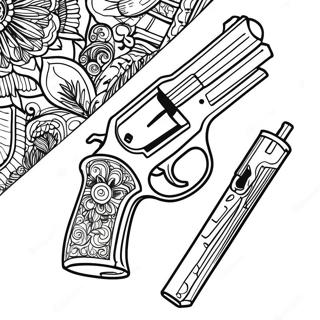 Gun Coloring Page 1061-846