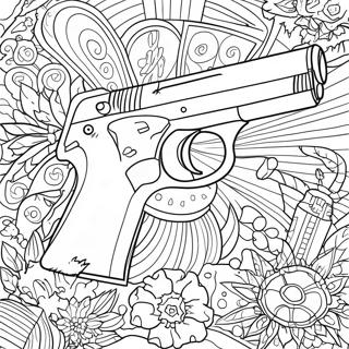 Gun Coloring Page 1061-847