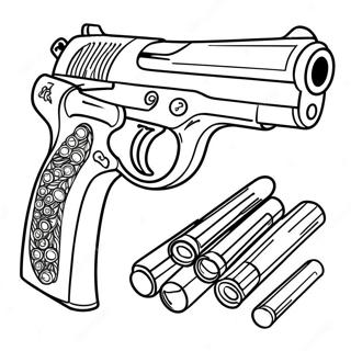 Gun Coloring Page 1061-848