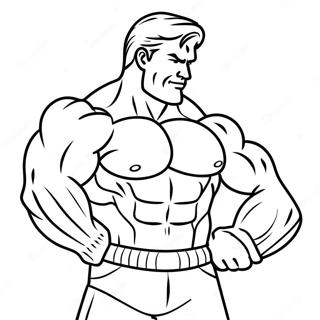 Strong Muscles Coloring Page 10628-8717