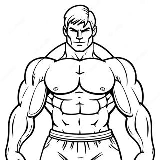 Strong Muscles Coloring Page 10628-8718