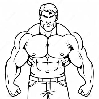 Strong Muscles Coloring Page 10628-8719