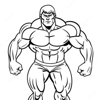 Strong Muscles Coloring Page 10628-8720