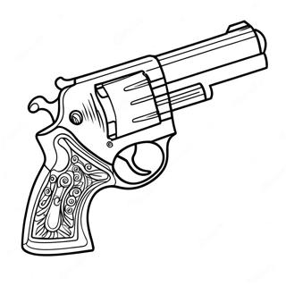 Realistic Handgun Coloring Page 1062-852