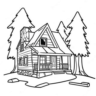 Cabin In The Woods Coloring Page 10647-8730