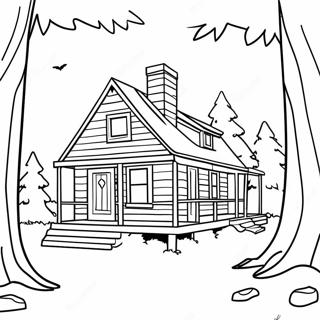 Cabin In The Woods Coloring Page 10647-8731