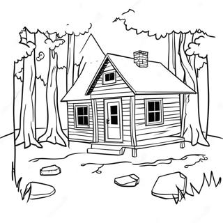 Cabin In The Woods Coloring Page 10647-8732