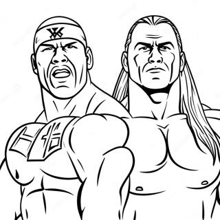 Wwe Superstars In Action Coloring Page 10668-8752