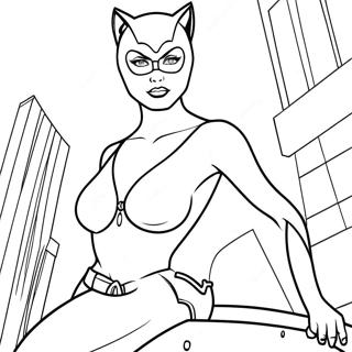 Catwoman Coloring Page 10677-8754