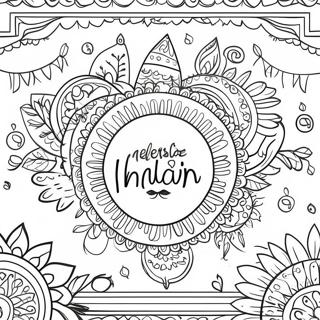 Colorful Indian Festival Celebrations Coloring Page 10698-8774