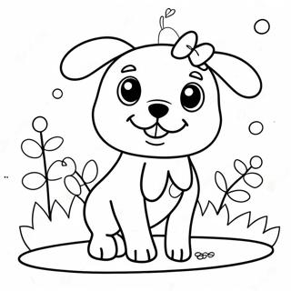 Kawaii Dog Coloring Pages