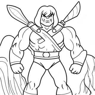 He Man Coloring Page 10717-8787