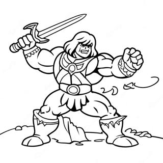 He Man In Epic Battle Coloring Page 10718-8789