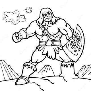 He Man In Epic Battle Coloring Page 10718-8790