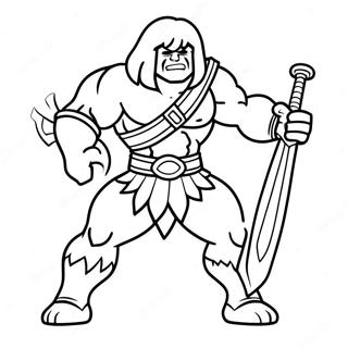 He Man In Epic Battle Coloring Page 10718-8791