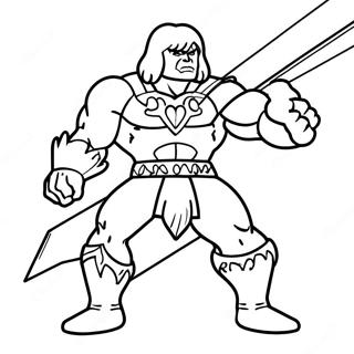 He Man In Epic Battle Coloring Page 10718-8792