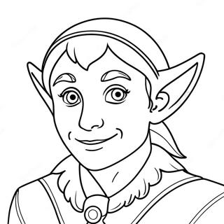 Elf Coloring Page 1071-856