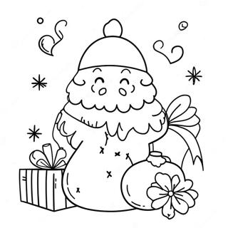 Christmas Cards Coloring Page 10727-8794