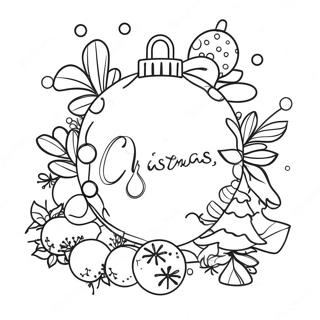 Christmas Cards Coloring Page 10727-8795