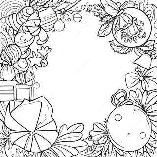 Christmas Cards Coloring Page 10727-8796