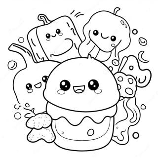 Cute Squishy Food Coloring Page 10748-8814