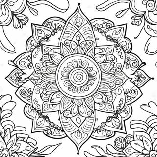 Rangoli Coloring Pages