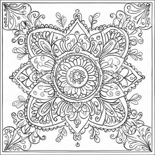 Rangoli Patterns Coloring Page 10807-8860