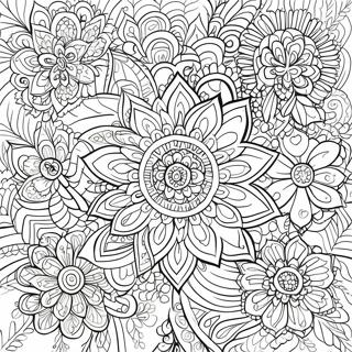 Intricate Rangoli Designs Coloring Page 10808-8861