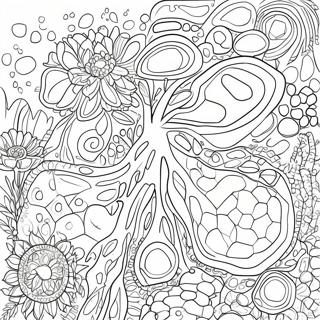 Colorful Plant Cell Structure Coloring Page 10818-8872