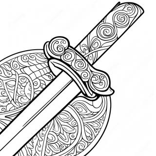 Sword Coloring Page 1081-862