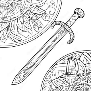 Sword Coloring Page 1081-863