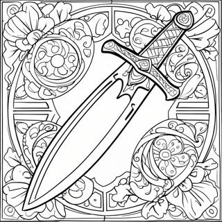 Sword Coloring Page 1081-864