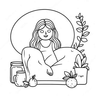 Relaxing Self Care Activities Coloring Page 10828-8877