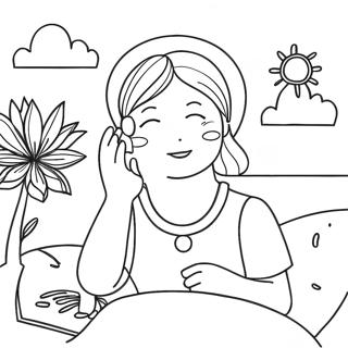 Relaxing Self Care Activities Coloring Page 10828-8878