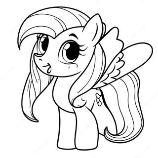 Fluttershy Coloring Page 10857-8900