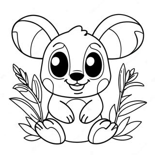 Ohana Stitch Coloring Pages