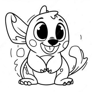 Ohana Stitch Coloring Page 10897-8930