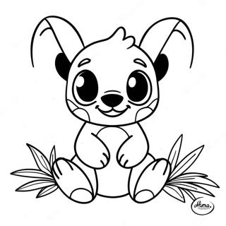 Ohana Stitch Coloring Page 10897-8932