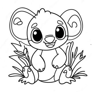 Cute Ohana Stitch Coloring Page 10898-8934