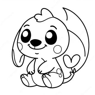 Cute Ohana Stitch Coloring Page 10898-8935