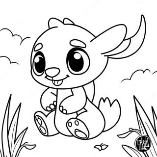 Cute Ohana Stitch Coloring Page 10898-8936