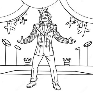 King Von Performing On Stage Coloring Page 10908-8942