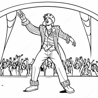 King Von Performing On Stage Coloring Page 10908-8943