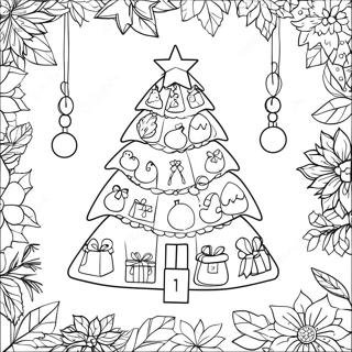 Festive Advent Calendar Coloring Page 1092-873