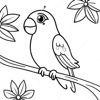 Parakeet Coloring Page 10937-8963