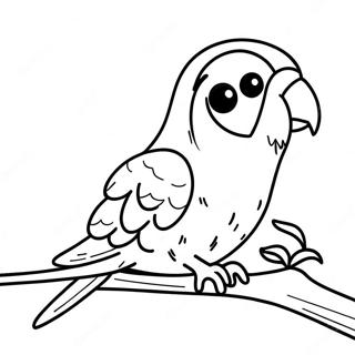 Parakeet Coloring Page 10937-8964