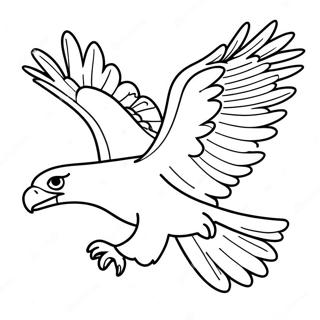 Majestic Bald Eagle In Flight Coloring Page 10948-8976