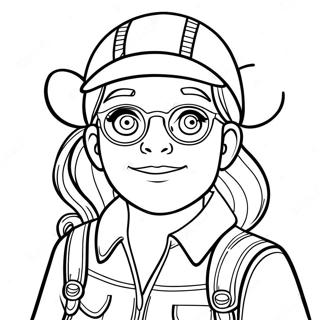 Amanda The Adventurer Coloring Page 10957-8980